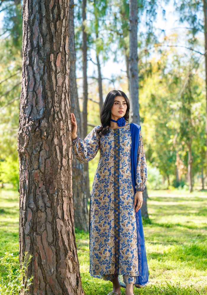 Sama-e-Nil – Turkish Lawn 3-Piece Suit (NLC-103-PK)